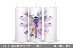 Dragonfly Sublimation. Dragonfly Tumbler Design Product Image 1