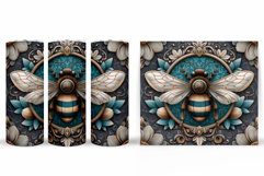 3D Bee Tumbler Design. Bee Sublimation Product Image 2