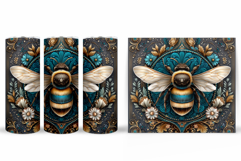 3D Bee Tumbler Design. Bee Sublimation Product Image 2
