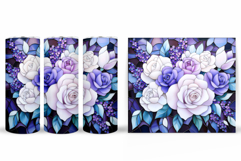 Roses Tumbler Sublimation. Flowers Tumbler Design Product Image 2