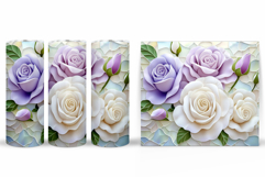 Roses Tumbler Design. Roses Sublimation Product Image 2