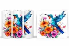 Hummingbird Tumbler Design. Hummingbird Sublimation Product Image 2