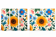 Flowers Tumbler Design. Sublimation Tumbler Flower Product Image 2