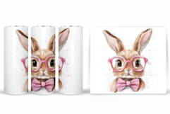 Cute Bunny Tumbler Design. Bunny Sublimation Product Image 2