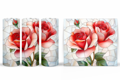 Roses Tumbler Design. Flowers Tumbler Sublimation Product Image 2