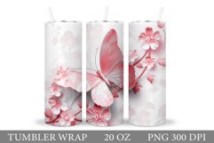 Butterfly Tumbler Sublimation. Butterfly Sublimation Product Image 1