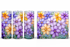 Flowers Tumbler Design. Sublimation Tumbler Flower Product Image 2