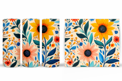 Flowers Tumbler Design. Sublimation Tumbler Flower Product Image 2