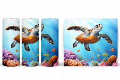 Turtle Tumbler Design. Sea Turtle Tumbler Sublimation Product Image 2