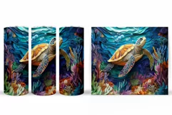 Turtle Tumbler Design. Turtle Tumbler Sublimation Product Image 2