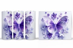 Butterflies Sublimation. Butterfly Tumbler Sublimation Product Image 2