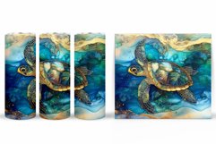 Turtle Tumbler Design. Sea Turtle Tumbler Sublimation Product Image 2