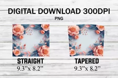 Add your own text Tumbler, Floral Add Your Name Tumbler Product Image 2