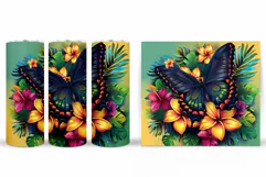 Butterfly Tumbler Sublimation. Butterfly Sublimation Product Image 2