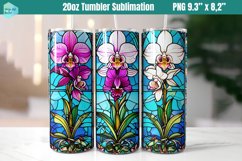 Flowers 20 OZ Skinny Tumbler Sublimation Product Image 1