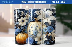20 OZ Skinny Tumbler Sublimation | Autumn Product Image 1