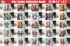 Christmas 20 OZ Skinny Tumbler Sublimation Product Image 1