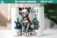 First Christmas 20 OZ Skinny Tumbler Sublimation Product Image 5