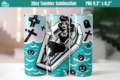Funny Witch 20 OZ Skinny Tumbler Sublimation Product Image 1