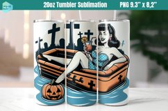 Funny Witch 20 OZ Skinny Tumbler Sublimation Product Image 1