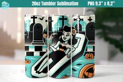 Funny Witch 20 OZ Skinny Tumbler Sublimation Product Image 1