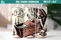 Funny Witch 20 OZ Skinny Tumbler Sublimation Product Image 1