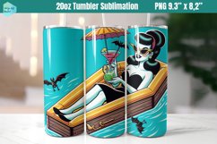 Funny Witch 20 OZ Skinny Tumbler Sublimation Product Image 1