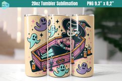 Funny Witch 20 OZ Skinny Tumbler Sublimation Product Image 1
