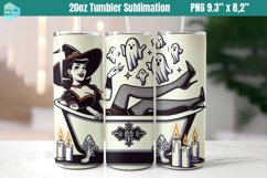 Funny Witch 20 OZ Skinny Tumbler Sublimation Product Image 1
