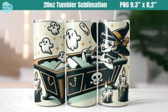 Funny Witch 20 OZ Skinny Tumbler Sublimation Product Image 1