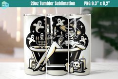 Funny Witch 20 OZ Skinny Tumbler Sublimation Product Image 1