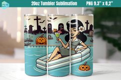 Funny Witch 20 OZ Skinny Tumbler Sublimation Product Image 1