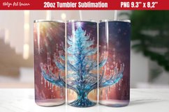 Christmas 20 OZ Skinny Tumbler Sublimation | Ice Tree Product Image 1