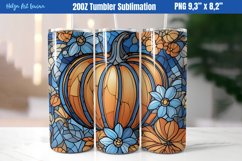 20 OZ Skinny Tumbler Sublimation |Autumn PNG Product Image 1