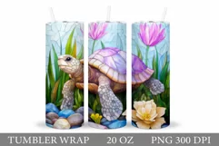 Turtle Tumbler Design. Turtle Tumbler Sublimation Product Image 1