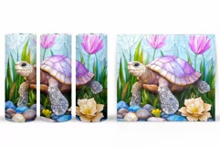 Turtle Tumbler Design. Turtle Tumbler Sublimation Product Image 2