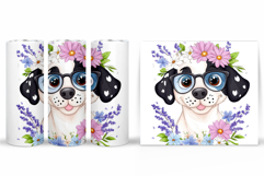 Cute Dog Tumbler Design. Dog Summer Tumbler Sublimation Product Image 2