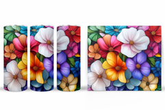 Floral Tumbler Design. Flowers Tumbler Sublimation Product Image 2