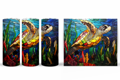 Turtle Tumbler Design. Sea Turtle Tumbler Sublimation Product Image 2