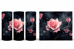 Roses Tumbler Wrap. Flowers Tumbler Sublimation Product Image 2