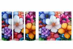 Flowers Tumbler Design. Sublimation Tumbler Flower Product Image 2