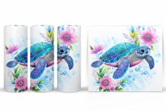 Turtle Tumbler Design. Turtle Tumbler Sublimation Product Image 2