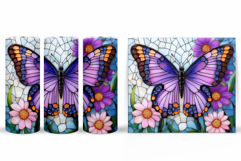 Butterfly Tumbler Design. Butterfly Tumbler Sublimation Product Image 2