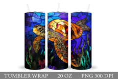 Turtle Tumbler Wrap Design. Turtle Tumbler Wrap Sublimation Product Image 1