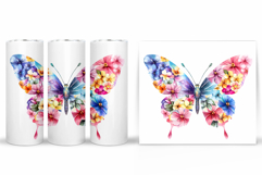 Butterfly Tumbler Design. Butterfly Tumbler Sublimation Product Image 2