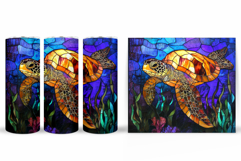 Turtle Tumbler Wrap Design. Turtle Tumbler Wrap Sublimation Product Image 2