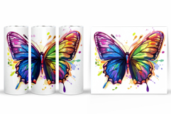 Butterfly Tumbler Design. Butterfly Tumbler Sublimation Product Image 2