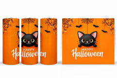Cute Halloween Cat Tumbler. Halloween Tumbler Design Product Image 2