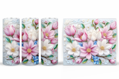 Flowers Tumbler Design. Sublimation Tumbler Flower Product Image 2