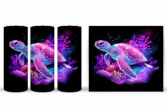 3D Turtle Tumbler Design. Sea Tumbler Sublimation Product Image 2